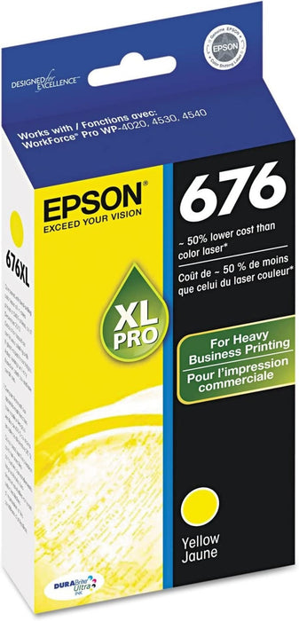 Epson T676XL420-S Yellow High Yield Ink Cartridge
