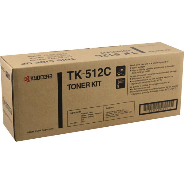 Kyocera TK-512C Cyan Toner Cartridge
