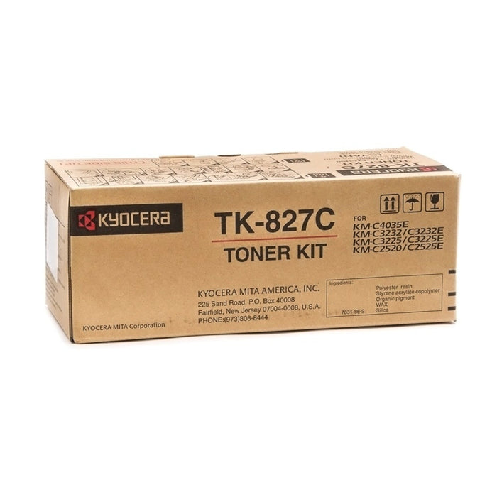 Kyocera TK-827C Cyan Toner Cartridge