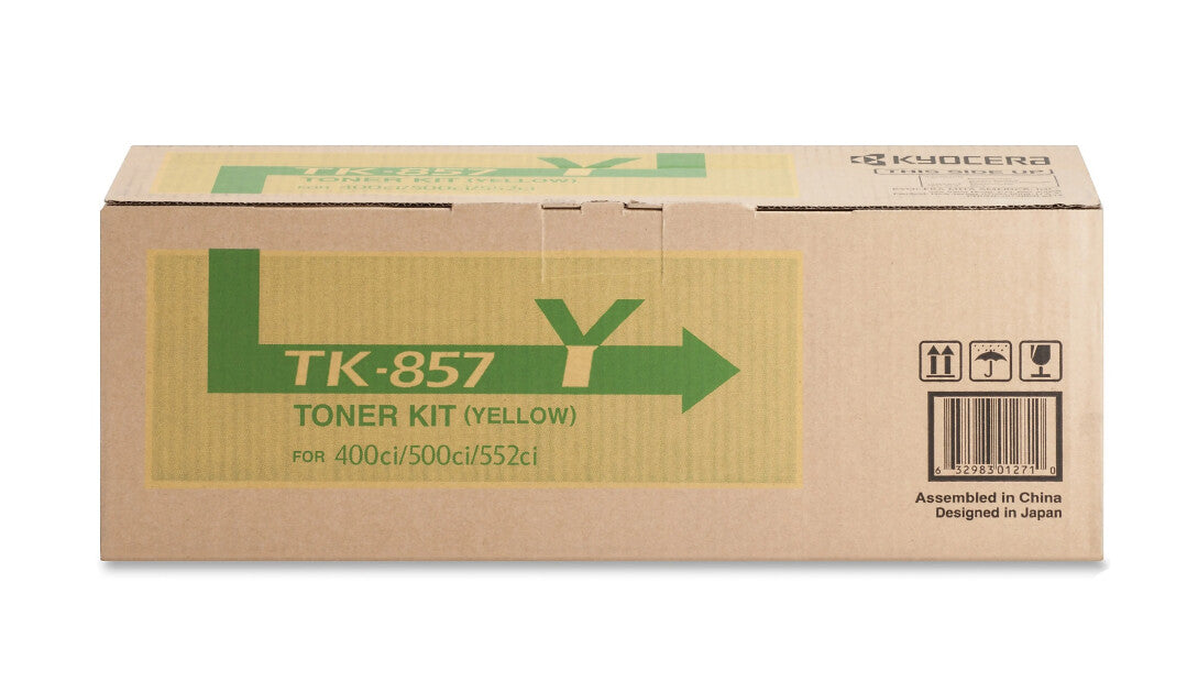 Kyocera TK-857Y Yellow Toner Cartridge