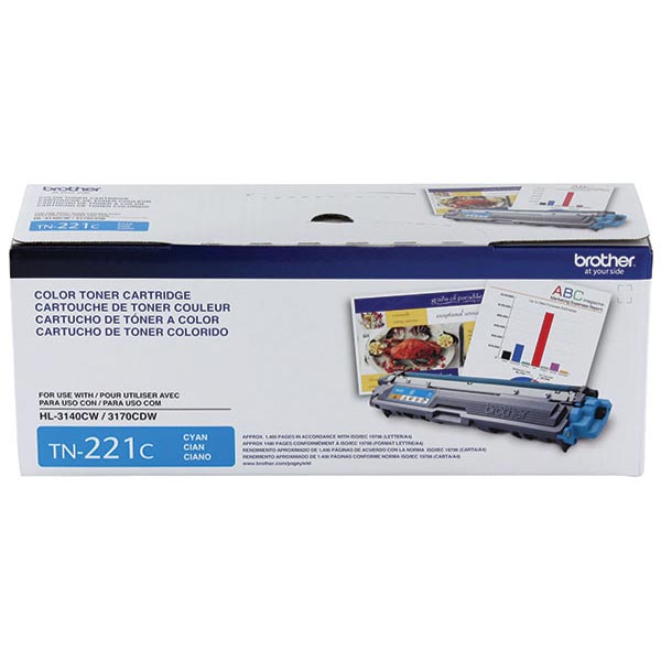 Brother TN-221C Cyan Toner Cartridge