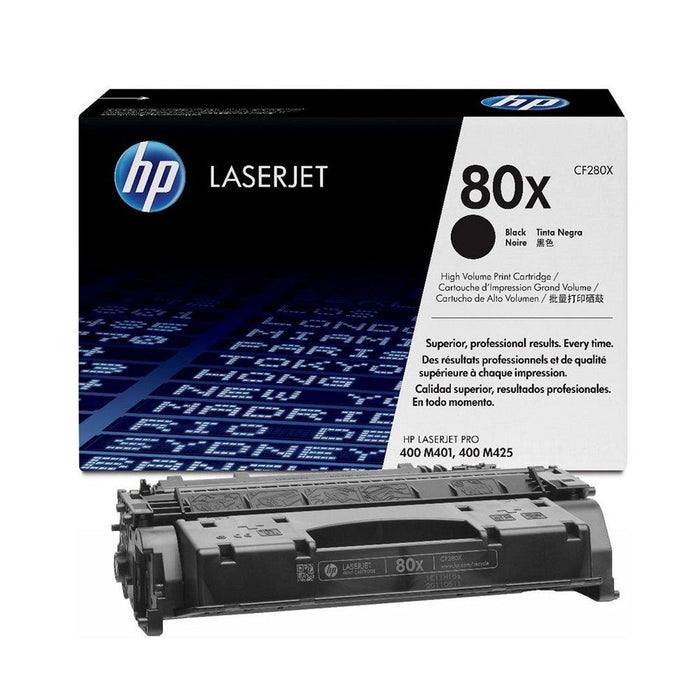 HP 80X CF280X Black High Yield Original LaserJet Toner Cartridge – 6,900 Pages