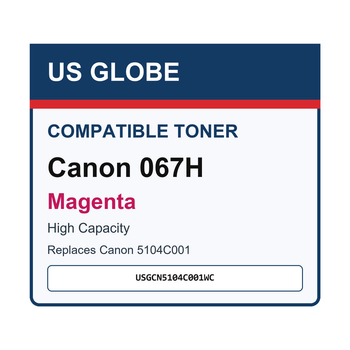 Compatible USGCN5104C001WC Magenta Canon High Yield Toner Cartridge — front-facing retail box