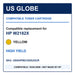 US Globe compatible non-OEM toner for HP W2182X, yellow high yield, SKU USGHPW2182XUOCR