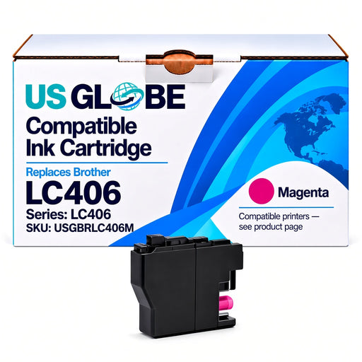 US Globe USGBRLC406M Magenta Compatible Ink Cartridge (Replaces Brother LC406)