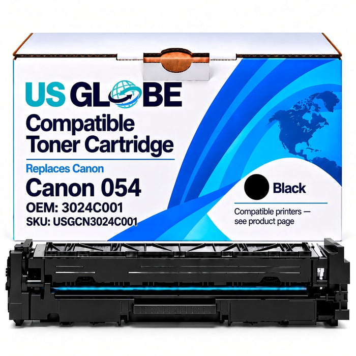 US Globe USGCN3024C001 Black Compatible Toner Cartridge (Replaces Canon 3024C001)