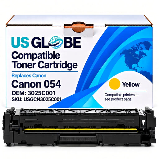 US Globe USGCN3025C001 Yellow Compatible Toner Cartridge (Replaces Canon 3025C001)