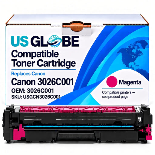 US Globe USGCN3026C001 Magenta Compatible Toner Cartridge (Replaces Canon 3026C001)