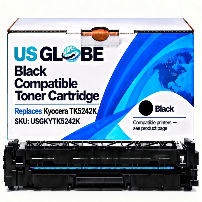 US Globe USGKYTK5242K Black Compatible Toner Cartridge (Replaces Kyocera TK5242K)