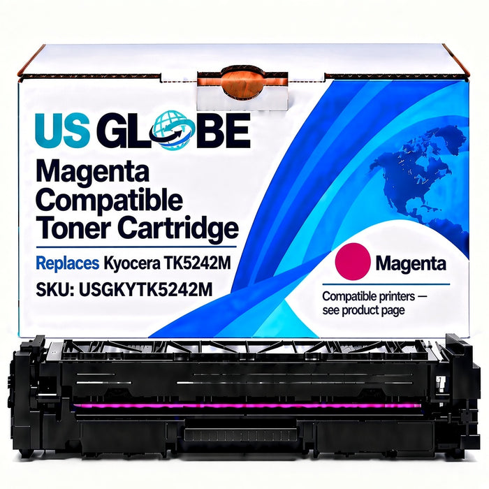 US Globe USGKYTK5242M Magenta Compatible Toner Cartridge (Replaces Kyocera TK5242M)