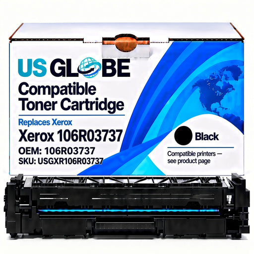 US Globe USGXR106R03737 Black Compatible Toner Cartridge (Replaces Xerox 106R03737)