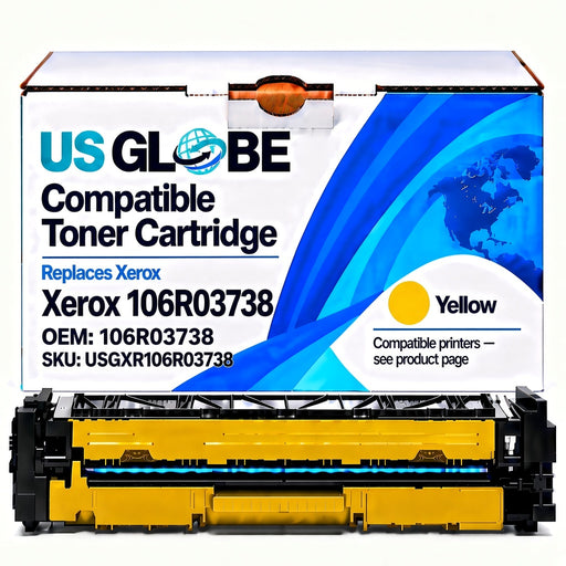 US Globe USGXR106R03738 Yellow Compatible Toner Cartridge (Replaces Xerox 106R03738)