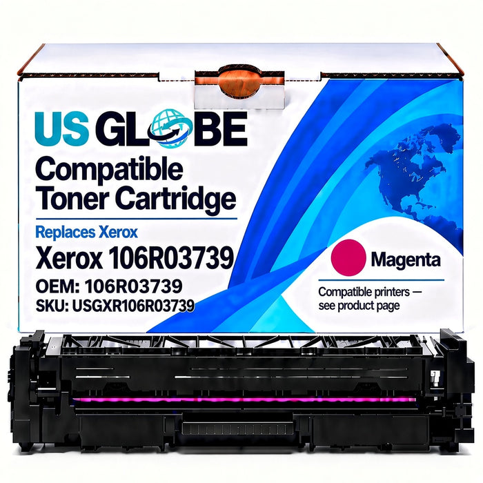 US Globe USGXR106R03739 Magenta Compatible Toner Cartridge (Replaces Xerox 106R03739)
