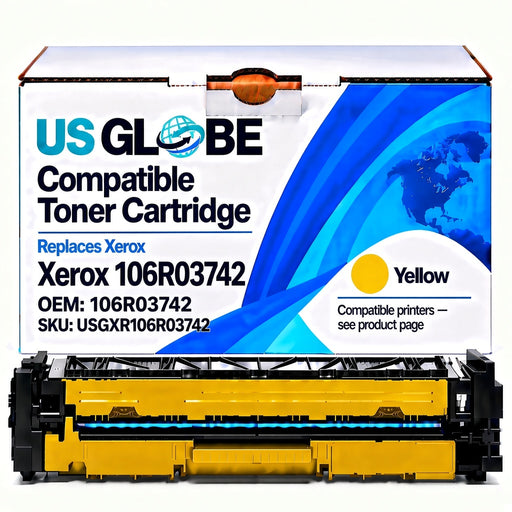 US Globe USGXR106R03742 Yellow Compatible Toner Cartridge (Replaces Xerox 106R03742)