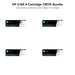 HP 218A 4-Cartridge CMYK Bundle, black cyan magenta and yellow