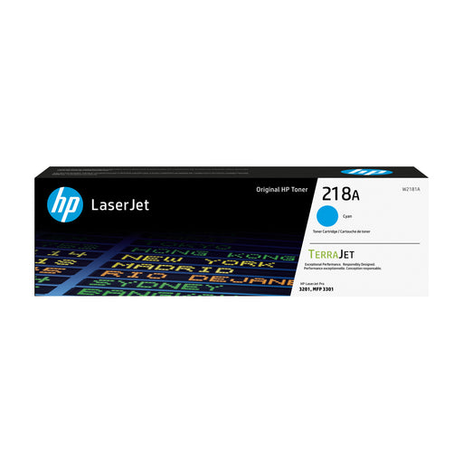HP 218A W2181A Cyan Original LaserJet toner cartridge