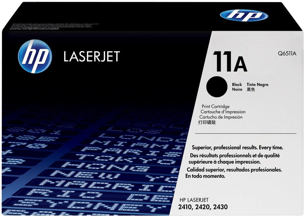 HP 11A Q6511A Black Standard Yield Original LaserJet Toner Cartridge – 6,000 Pages
