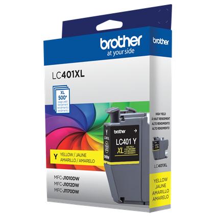 Brother LC401XL LC401XLYS Yellow High Yield Original Ink Cartridge – 500 Pages