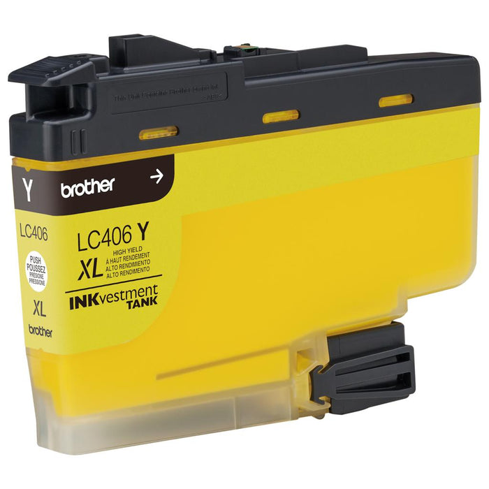 Brother LC406XLYS High-Yield Yellow INKvestment Tank Ink Cartridge — 5,000 Pages