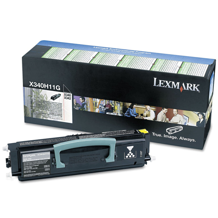 Lexmark X340H11G Black High Yield Return Program Toner Cartridge