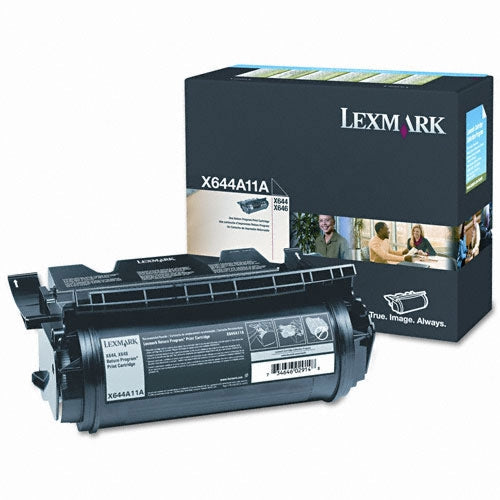 Lexmark X644A11A Black Return Program Toner Cartridge
