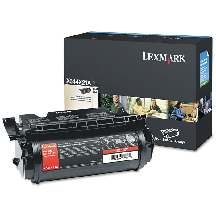 Lexmark X644X21A Black Extra High Yield Toner Cartridge