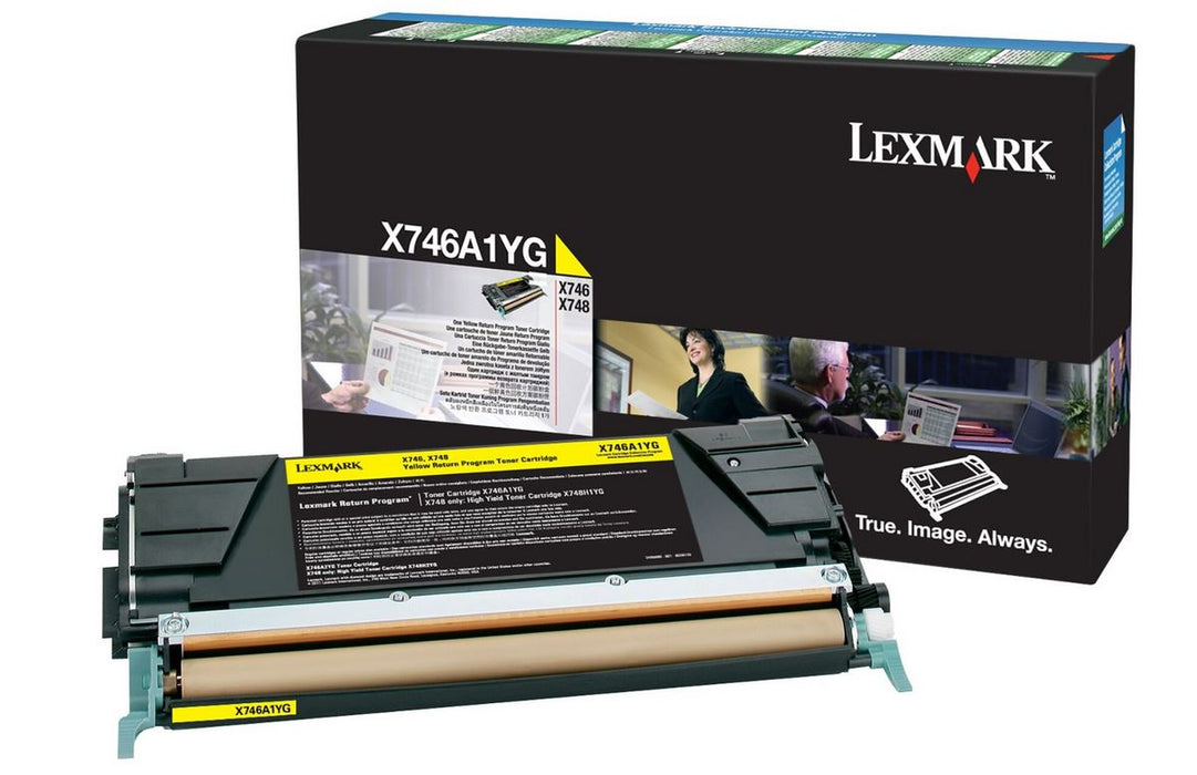 Lexmark X746A1YG Yellow Return Program Toner Cartridge