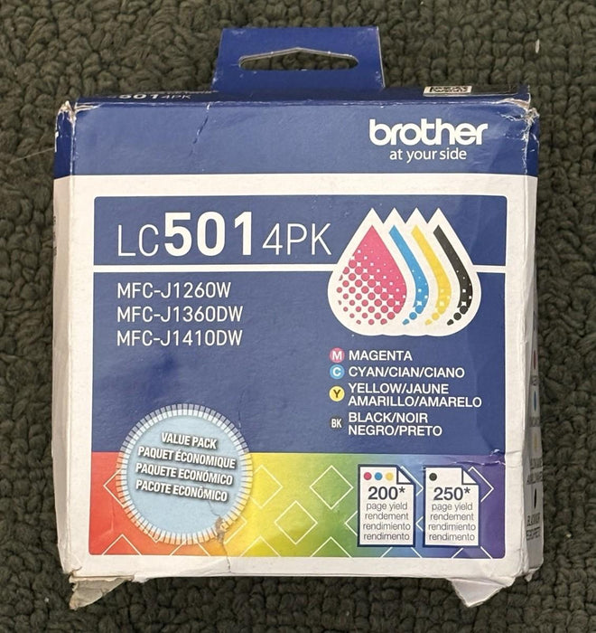 Brother LC5014PKS Standard-Yield Color Ink Cartridges 4-Pack — Black, Cyan, Magenta & Yellow