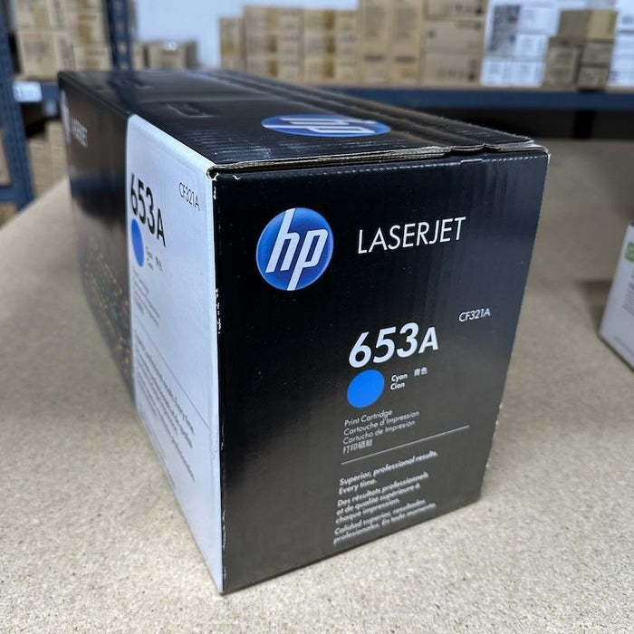 HP 653A CF321A Cyan Standard Yield Original LaserJet Toner Cartridge – 16,500 Pages